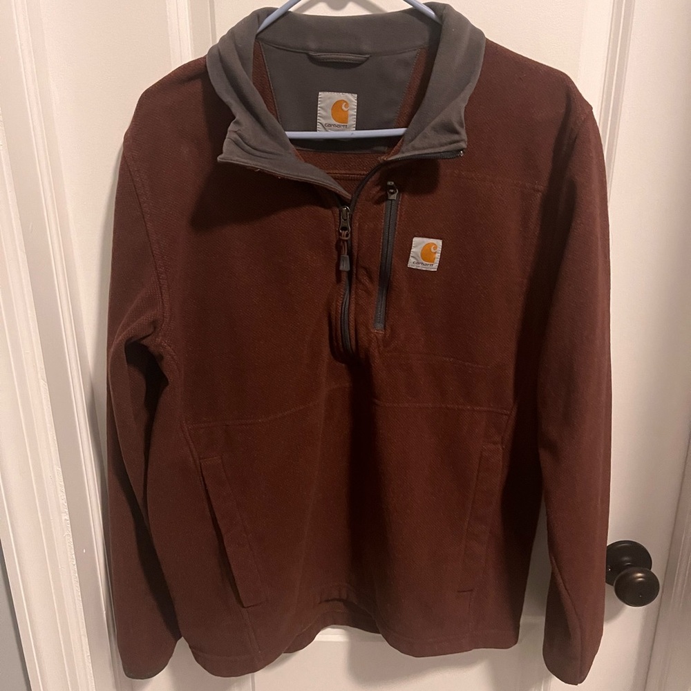 Carhartt Dark Brown Full-Zip Jacket